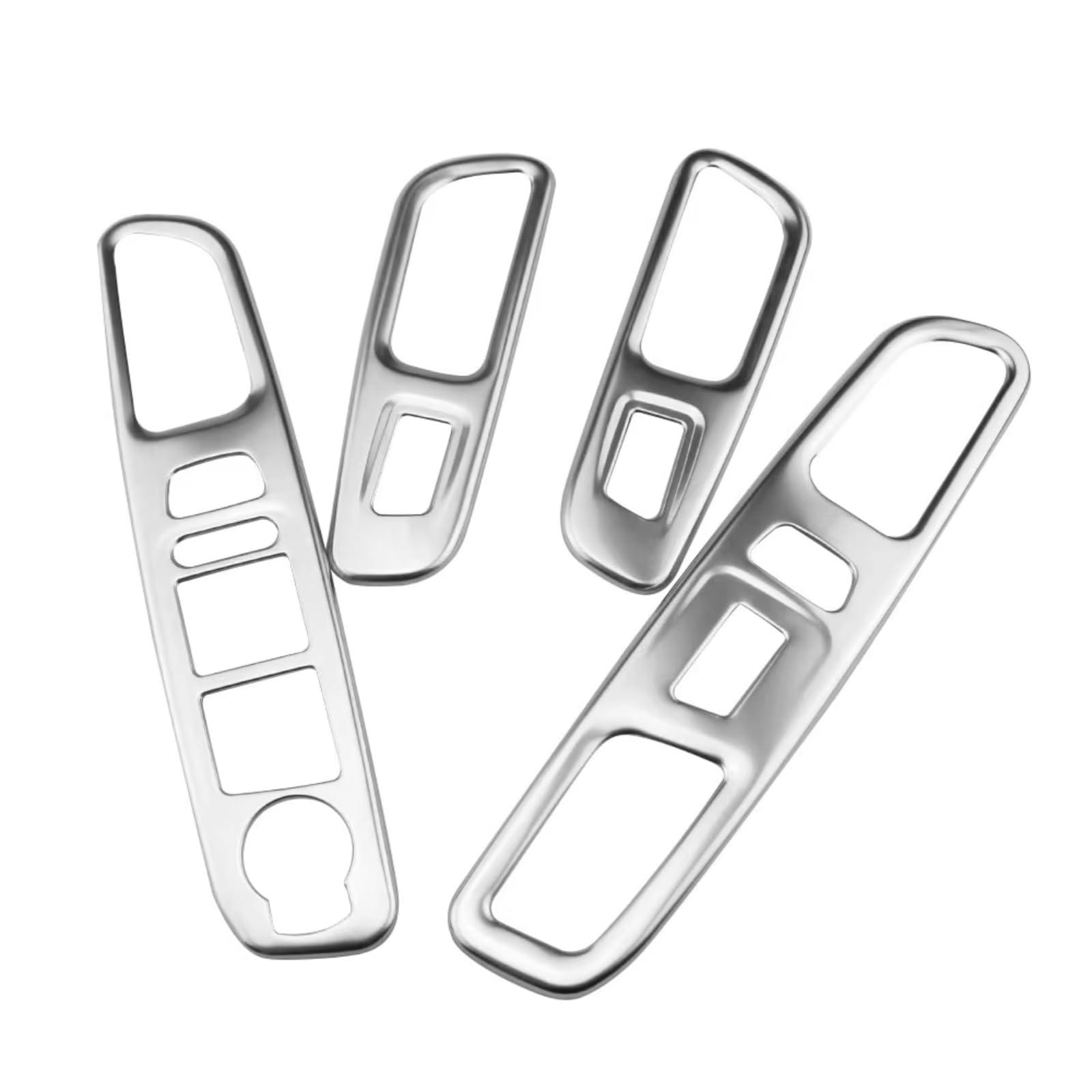 Innenzubehör Für Jeep Für Renegade 2014-2019 Auto Fenster Schalter Armlehne Abdeckung Rahmen Panel Innen Tür Armlehne Haltegriff Trim Zubehör Innenraum(Stainless Silver) von Qsnfda
