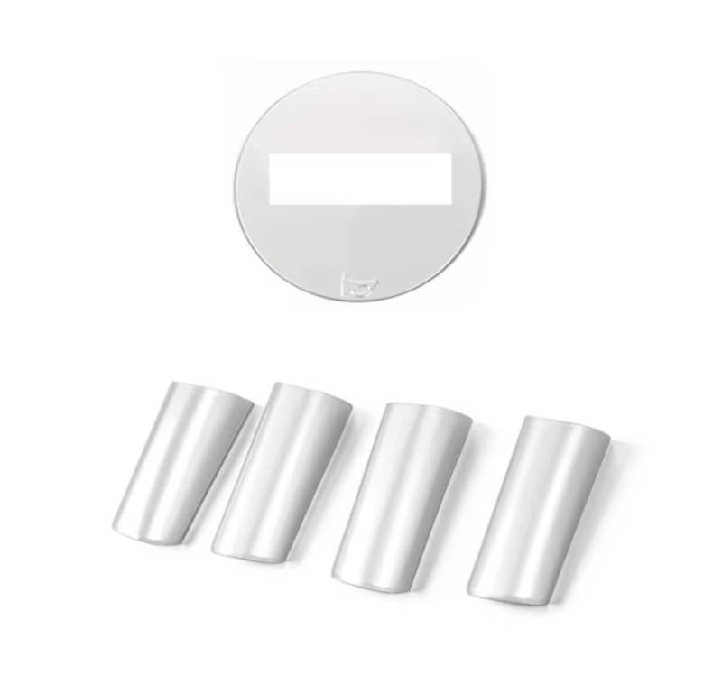Innenzubehör Für Jeep für Wrangler JK 2007-2010 ABS Auto Innen Lenkrad Dekoration Abdeckung Trim Zubehör Innenraum(Silver 5 pc) von Qsnfda