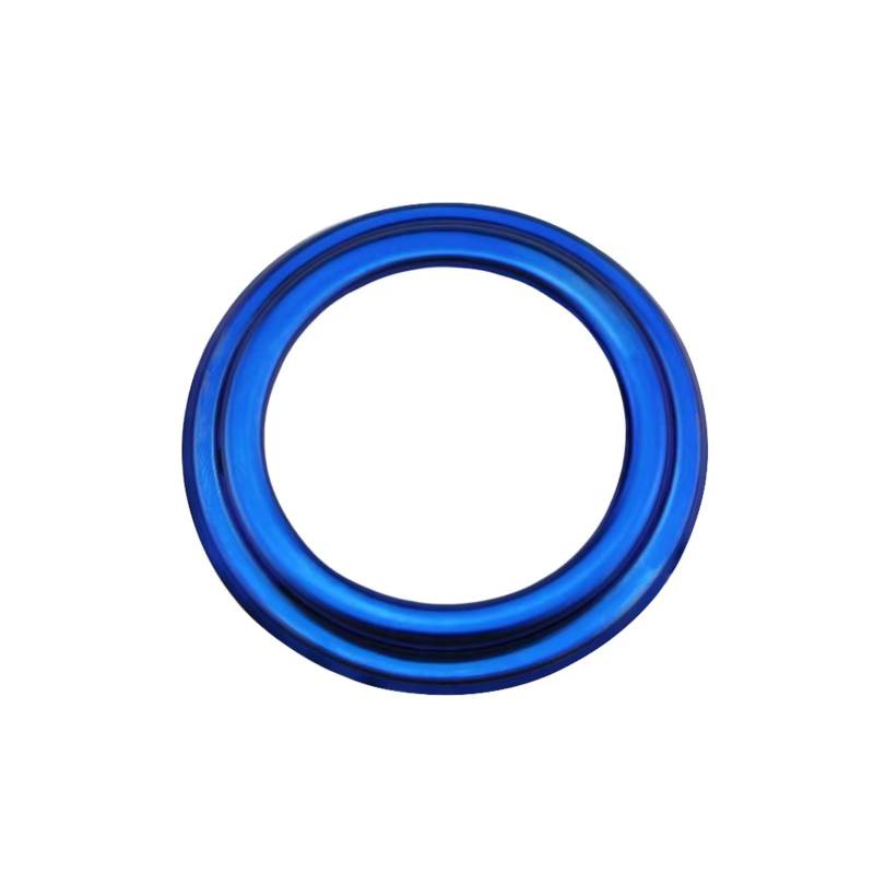 Innenzubehör Für Koleos für Kadjar Für Samsung für QM6 2017-2022 Auto Zündung Ring Taste Trim Zubehör Innenraum(Blue) von Qsnfda