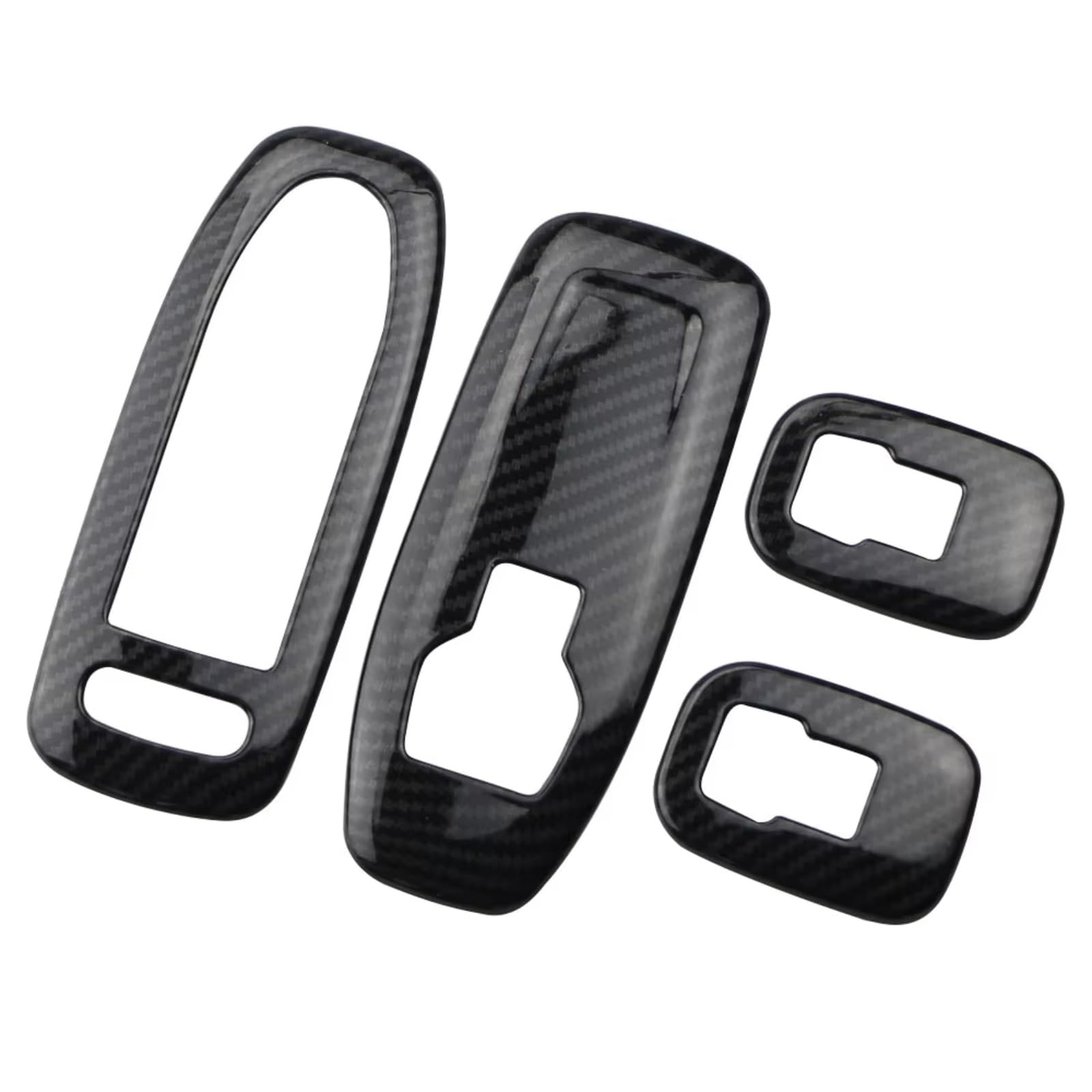 Innenzubehör Für Peugeot 2008–2019, Autoglas-Fensterheber-Panel, Nachrüstung der Abdeckung, Zieraufkleber Zubehör Innenraum(Schwarz) von Qsnfda