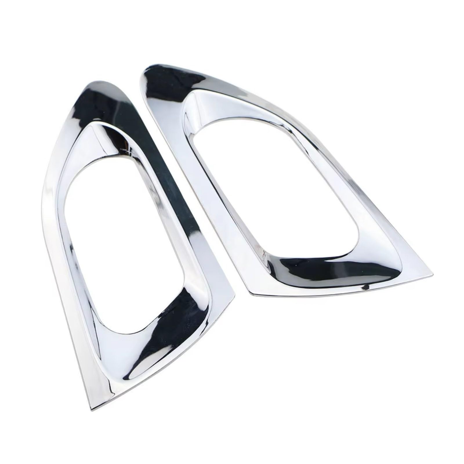 Innenzubehör Für Peugeot 208 2014–2019, ABS-Chrom-Innentürgriff-Schüssel-Abdeckungs-Ordnungsaufkleber Zubehör Innenraum(Back 2pcs) von Qsnfda