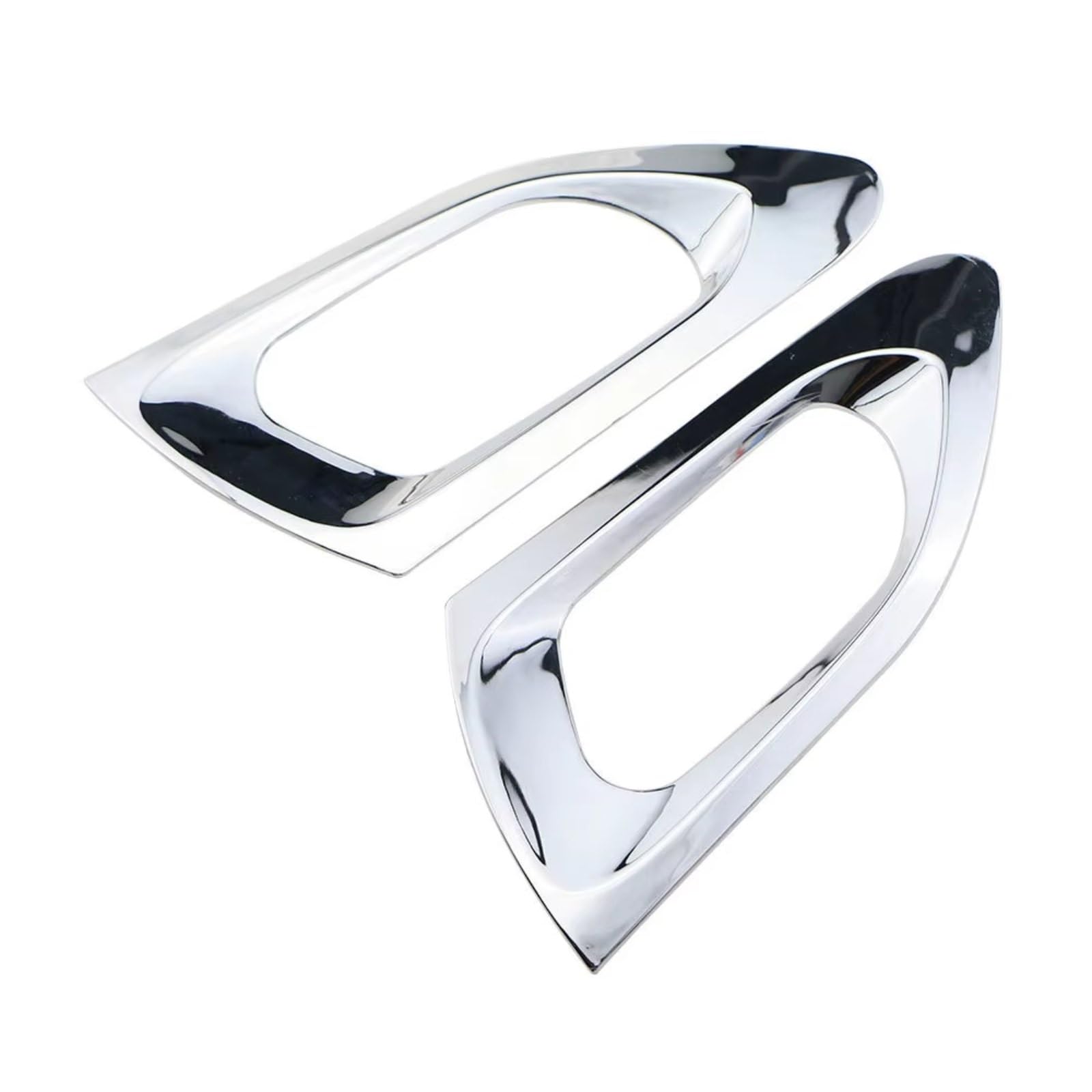 Innenzubehör Für Peugeot 208 2014–2019, ABS-Chrom-Innentürgriff-Schüssel-Abdeckungs-Ordnungsaufkleber Zubehör Innenraum(Front 2pcs) von Qsnfda