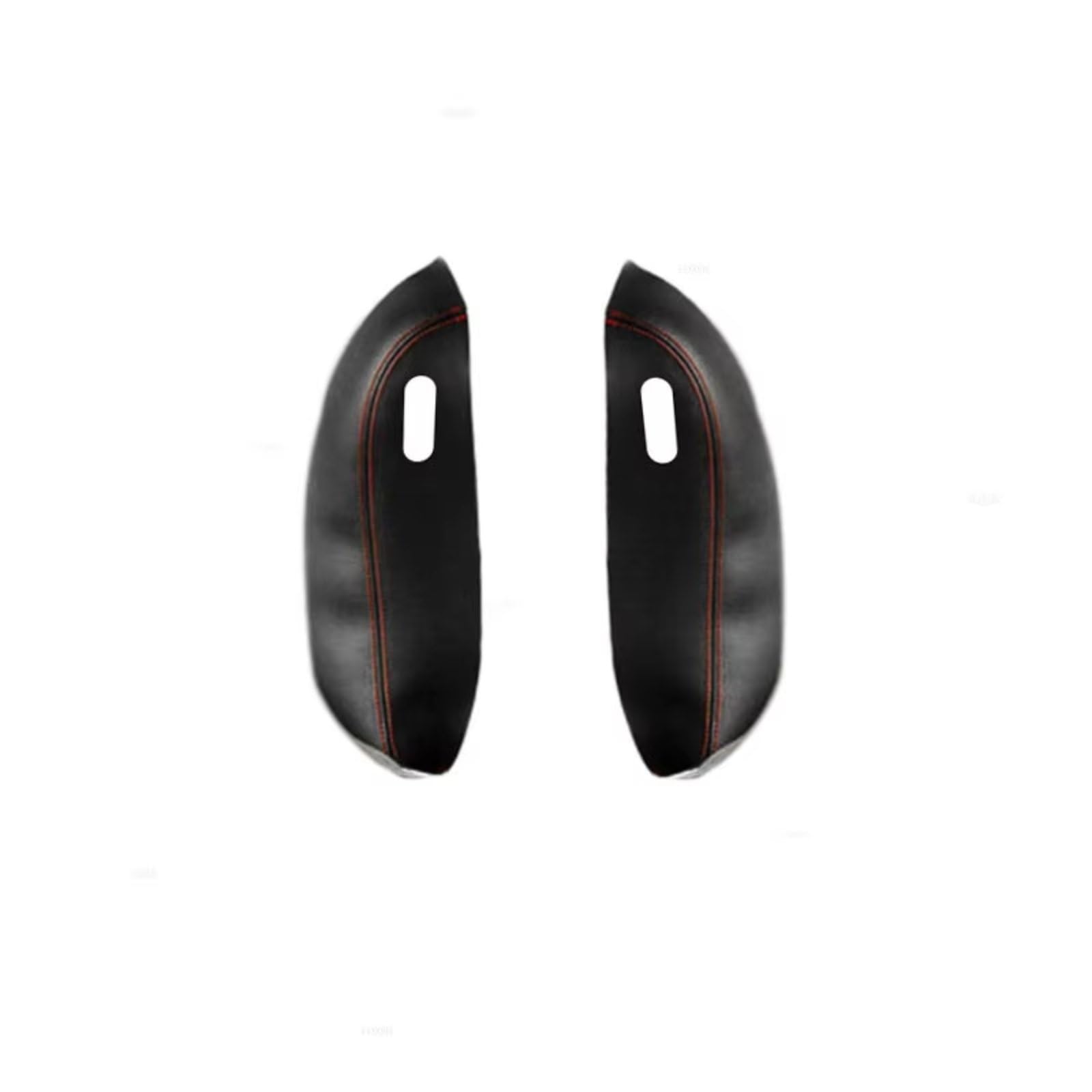 Innenzubehör Für Peugeot 307 2004-2013 Autotür Armlehne Panel Abdeckung Trim Leder Tür Armlehne Abdeckung Zubehör Innenraum(Rear Black-red line) von Qsnfda