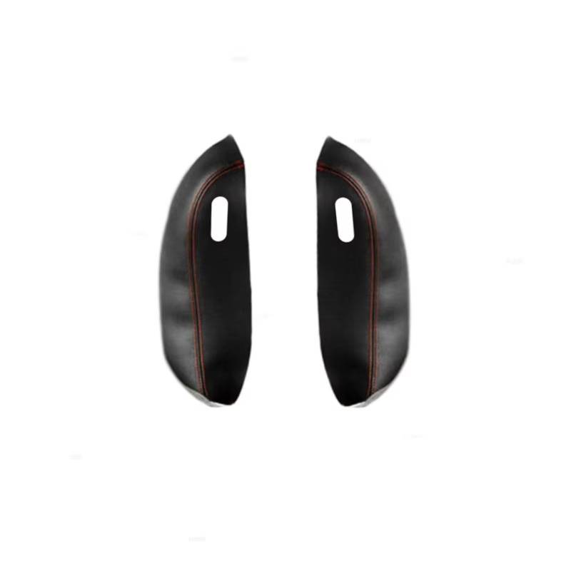 Innenzubehör Für Peugeot 307 2004-2013 Autotür Armlehne Panel Abdeckung Trim Leder Tür Armlehne Abdeckung Zubehör Innenraum(Rear Black-red line) von Qsnfda