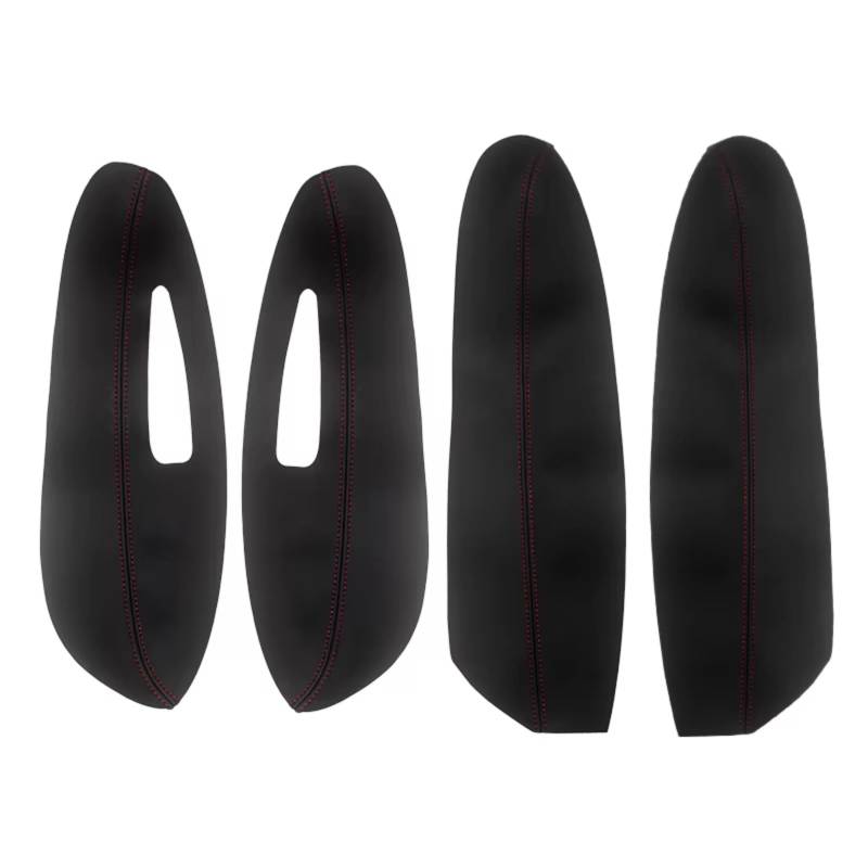 Innenzubehör Für Peugeot 308 2009-2014 Auto Innentür Armlehne Panel Abdeckung Trim Tür Armlehne Abdeckung Zubehör Innenraum(A Black-red line) von Qsnfda
