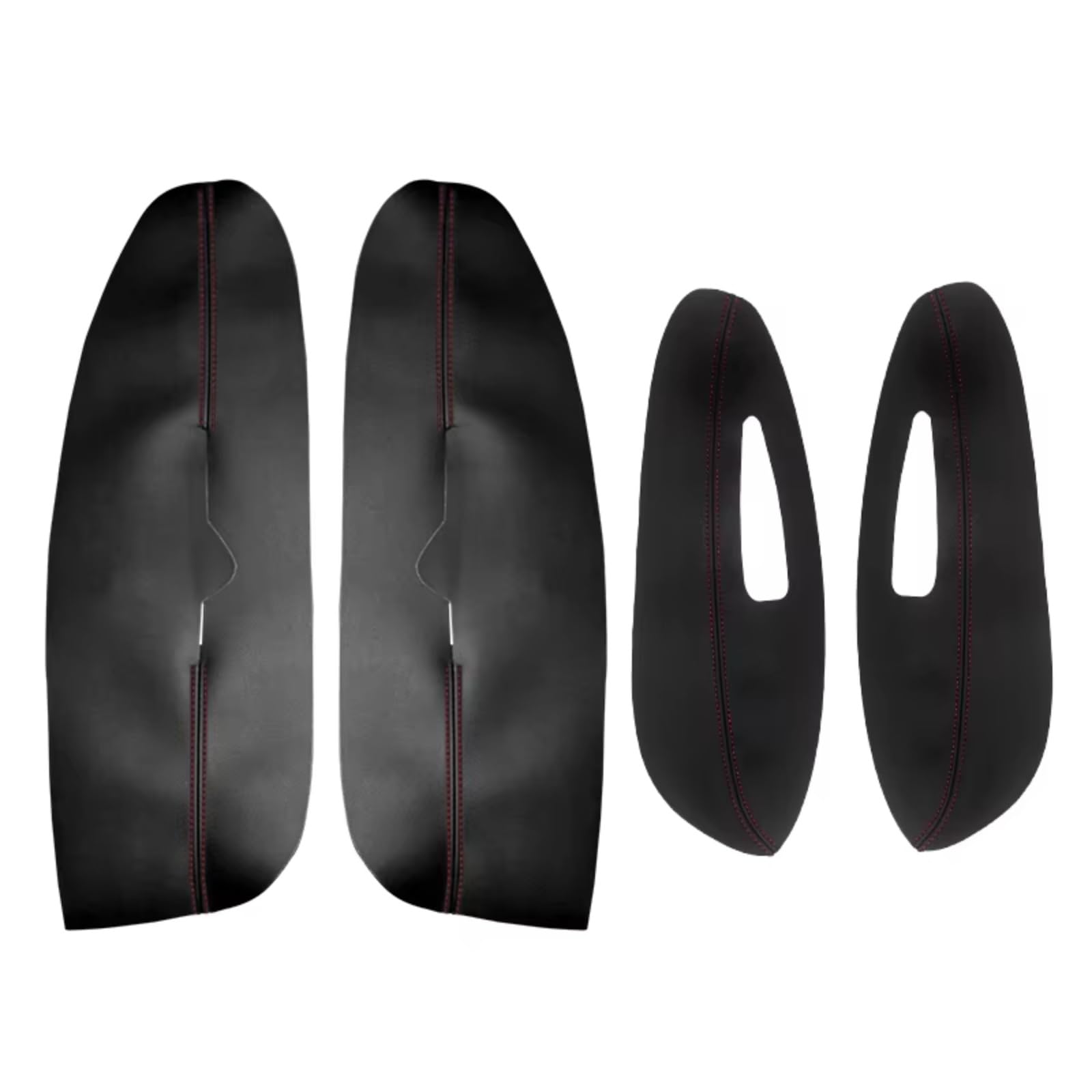 Innenzubehör Für Peugeot 308 2009-2014 Auto Innentür Armlehne Panel Abdeckung Trim Tür Armlehne Abdeckung Zubehör Innenraum(B Black-red line) von Qsnfda