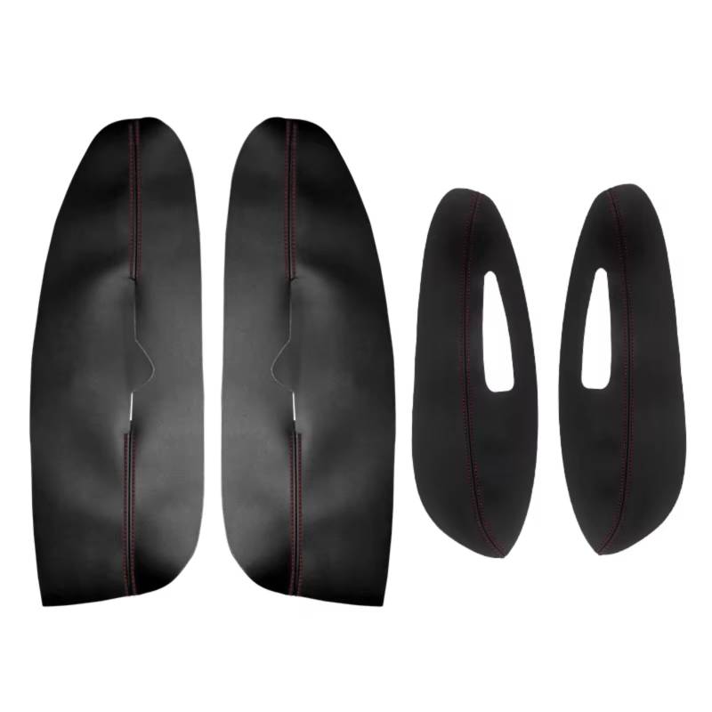 Innenzubehör Für Peugeot 308 2009-2014 Auto Innentür Armlehne Panel Abdeckung Trim Tür Armlehne Abdeckung Zubehör Innenraum(B Black-red line) von Qsnfda