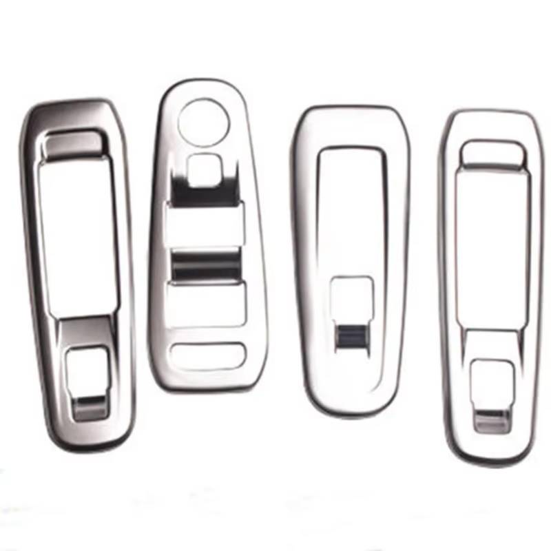 Innenzubehör Für Peugeot 308 2016-2019 308S 408 Innen Auto Fenster Schalter Abdeckung Glas Heber Taste Panel Trim Aufkleber Zubehör Innenraum(Matte Silver) von Qsnfda