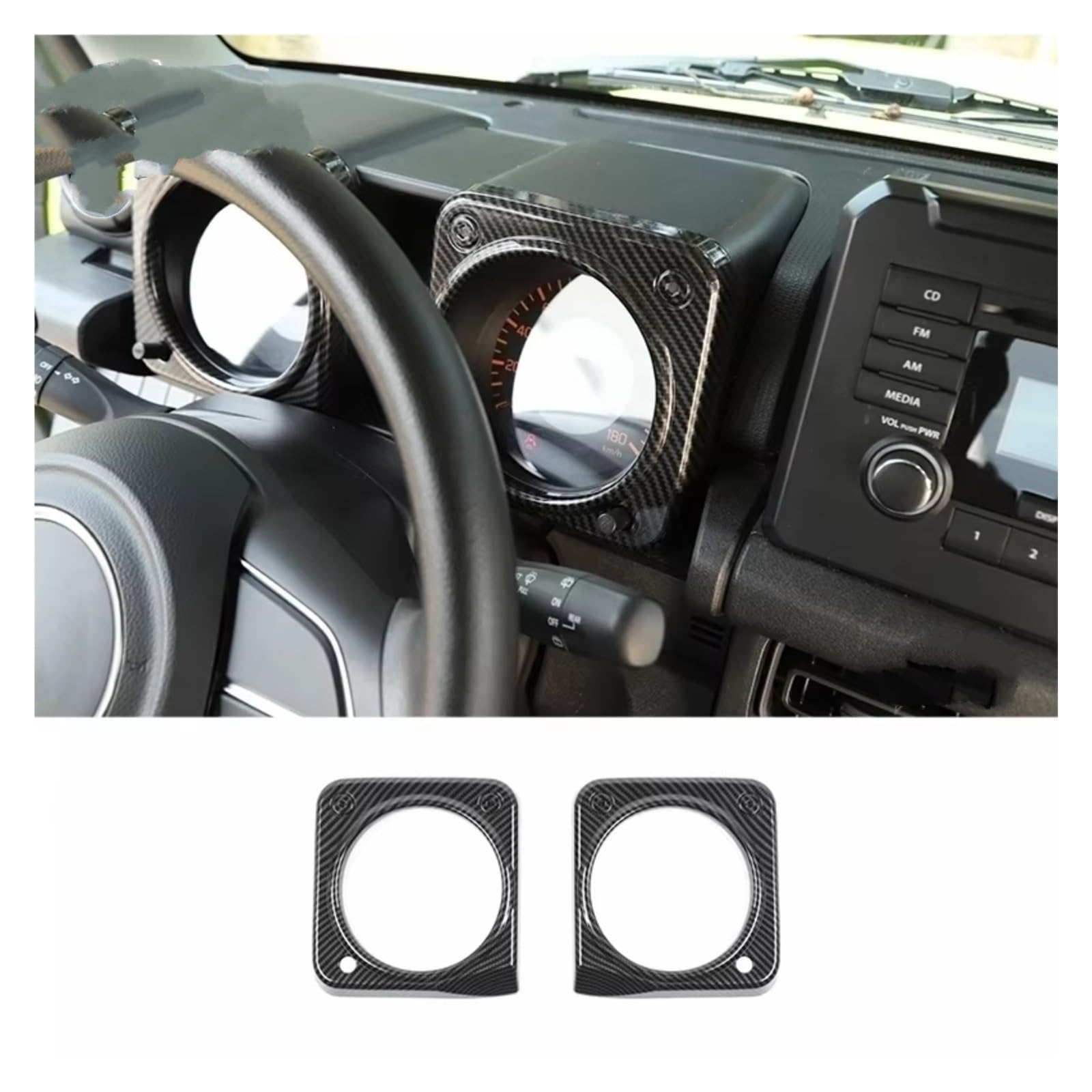 Innenzubehör Für Suzuki für Jimny 2019-2024 Up Zubehör Korn Auto Innen Dekoration Abdeckung Trim Zubehör Innenraum(Dashboard decor) von Qsnfda