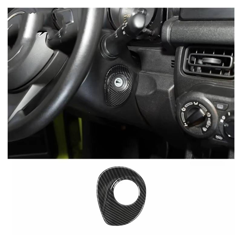 Innenzubehör Für Suzuki für Jimny 2019-2024 Up Zubehör Korn Auto Innen Dekoration Abdeckung Trim Zubehör Innenraum(Start key hole trim) von Qsnfda