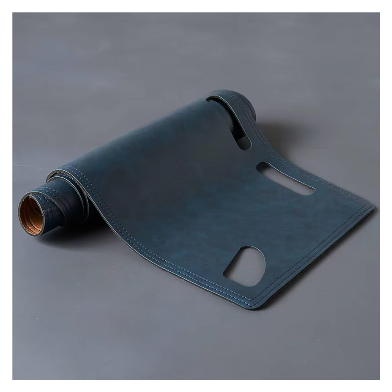 Innenzubehör Für Toyota Für Land Für Cruiser Für Prado J120 2003-2009 Dashboard Abdeckung Bord Matte Teppich Pad Retro Leder sonnenschutz Zubehör Innenraum(Blue,LHD_A) von Qsnfda