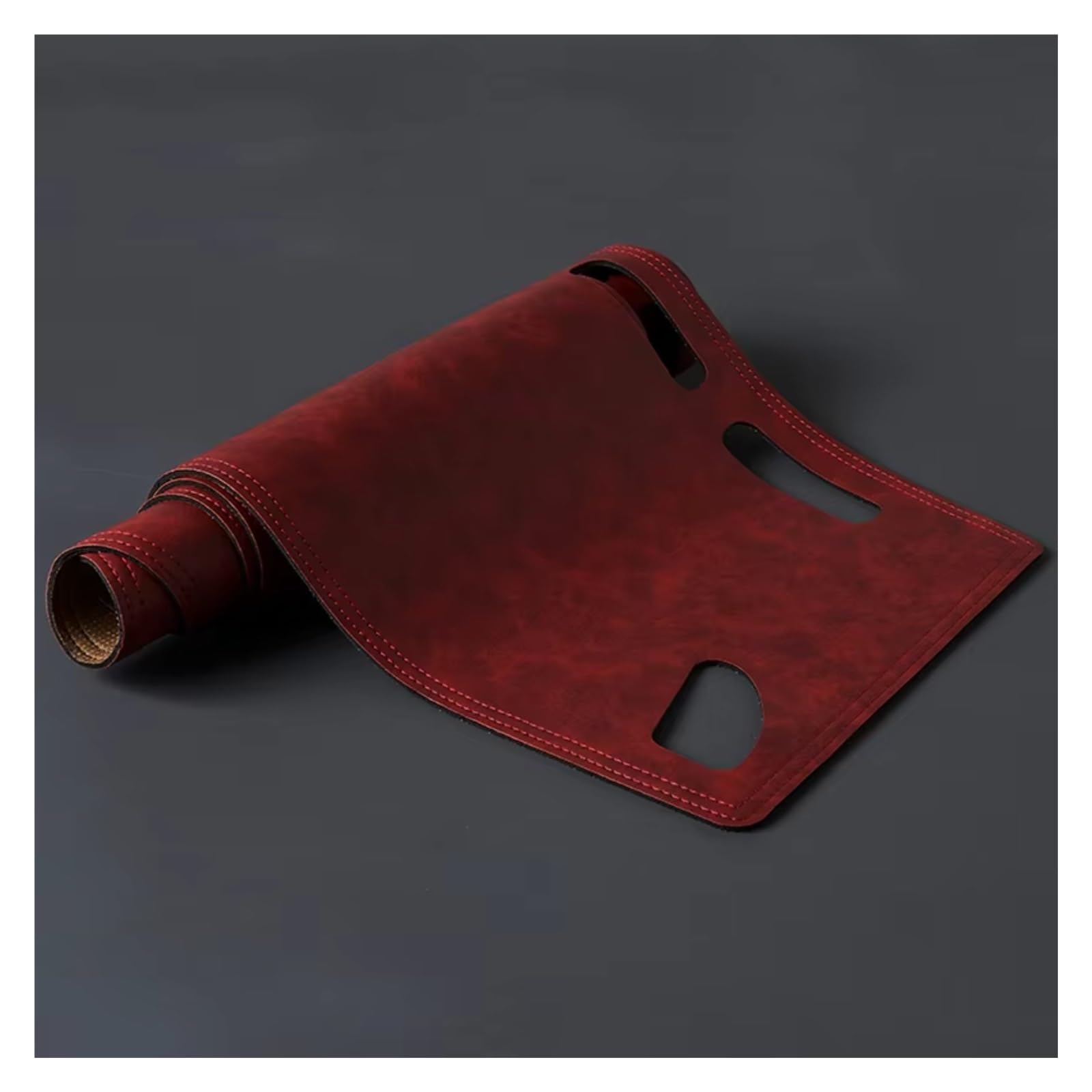 Innenzubehör Für Toyota Für Land Für Cruiser Für Prado J120 2003-2009 Dashboard Abdeckung Bord Matte Teppich Pad Retro Leder sonnenschutz Zubehör Innenraum(Red,LHD_A) von Qsnfda