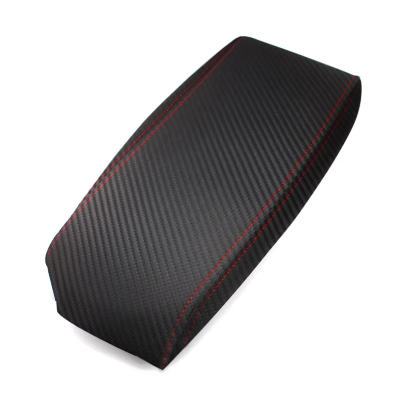 Innenzubehör Für Toyota Für Prius 2004-2009 Auto Center Control Armlehne Box Haut Abdeckung Aufkleber Trim Weichen Carbon textur Leder armlehne Abdeckung Zubehör Innenraum(Red line) von Qsnfda