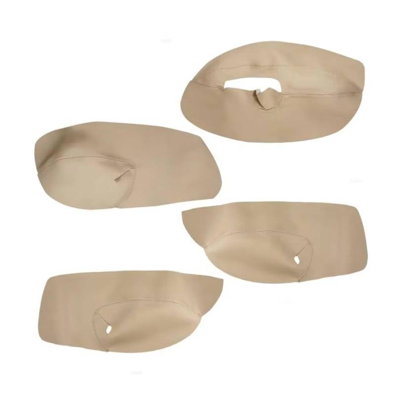 Innenzubehör Für VW Für Golf 4 MK4 Für Bora Für Jetta 1999-2005 Autotür Armlehne Panel Haut Abdeckung Trim tür Armlehne Abdeckung Zubehör Innenraum(RHD Beige) von Qsnfda