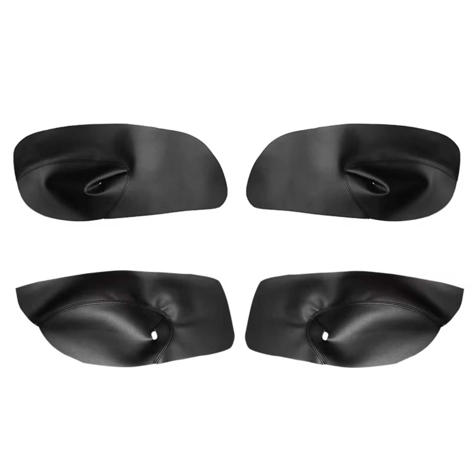 Innenzubehör Für VW Für Golf 4 MK4 Für Jetta 1998-2005 4 stücke Manuelle Steuerung Fenster Auto Türgriff Armlehne Panel Abdeckung Trim ement Trim Zubehör Innenraum(Schwarz) von Qsnfda