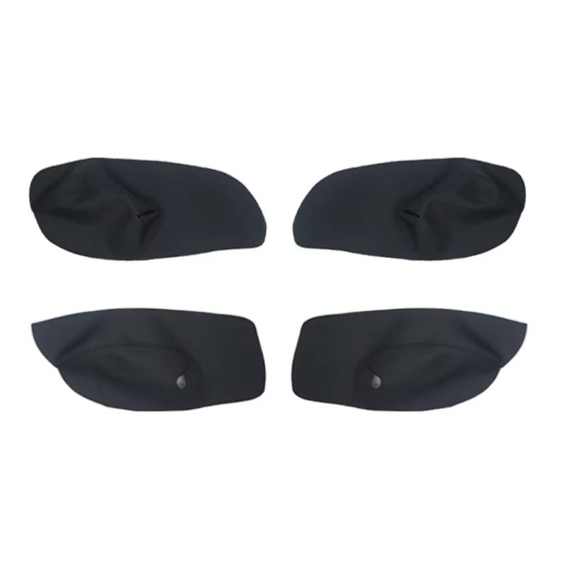 Innenzubehör Für VW Für Golf 4 MK4 Für Jetta Für Bora 98-2005 Mikrofaser Leder Manuelle Türgriff Armlehne Panel Abdeckung Schutz Trim Zubehör Innenraum(4x Black) von Qsnfda