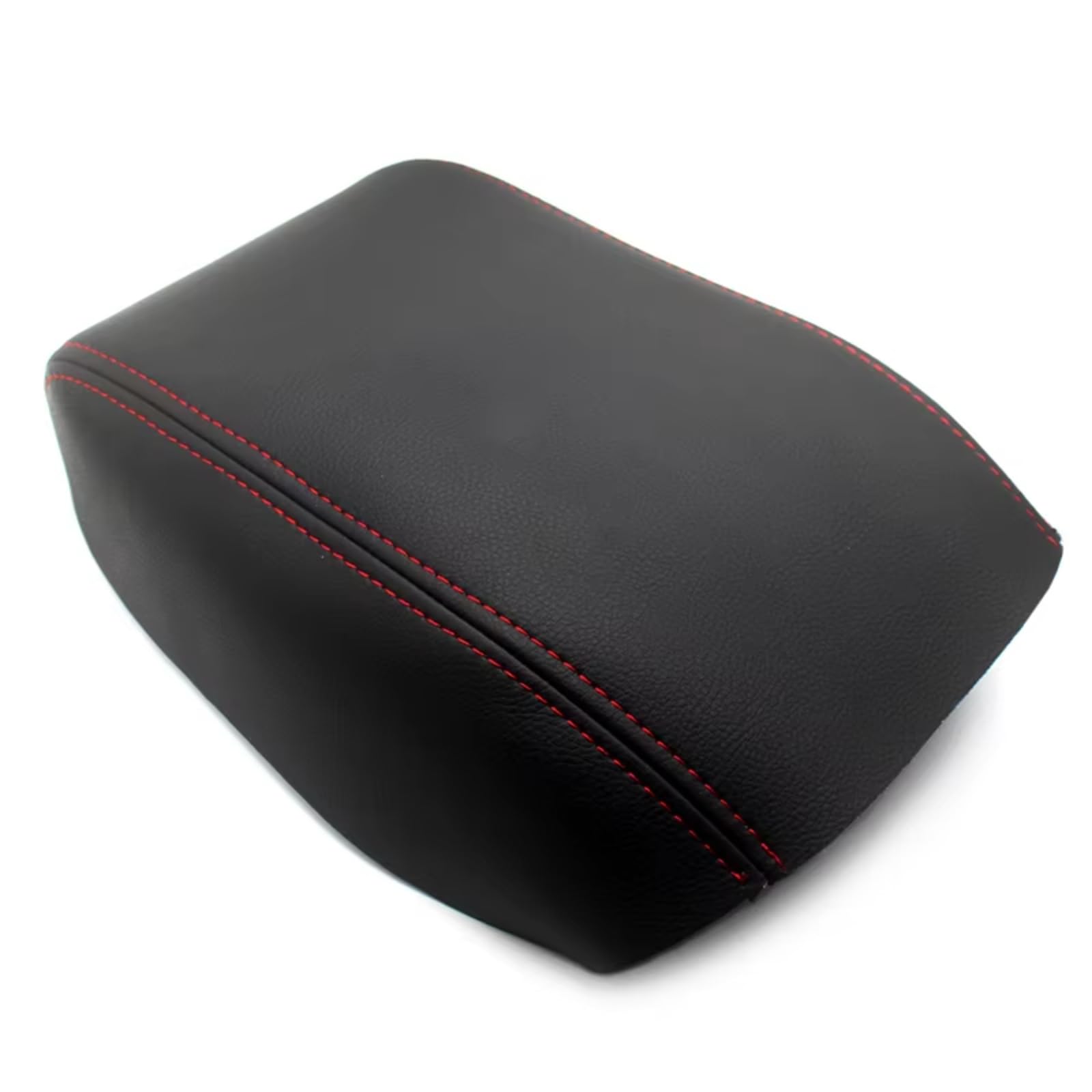 Innenzubehör Für VW Für Golf 6 MK6 2010-2013 Auto-styling Center Control Armlehne Box Haut Abdeckung Aufkleber Trim Zubehör Innenraum(Black with red line) von Qsnfda