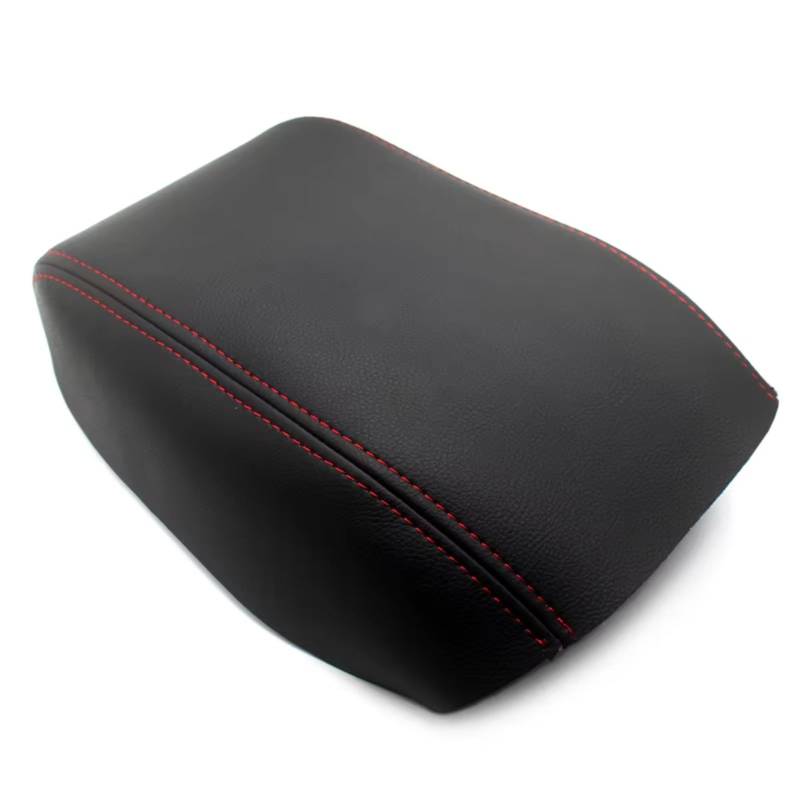 Innenzubehör Für VW Für Golf 6 MK6 2010-2013 Auto-styling Center Control Armlehne Box Haut Abdeckung Aufkleber Trim Zubehör Innenraum(Black with red line) von Qsnfda