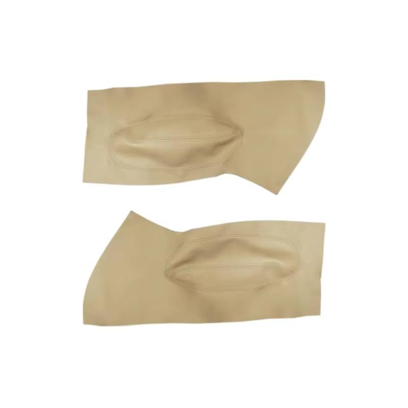 Innenzubehör Für VW Für Käfer 1998-2010 Auto Vordertür Griff Armlehne Panel Mikrofaser Leder Abdeckung Schutz Trim Zubehör Innenraum(Beige) von Qsnfda
