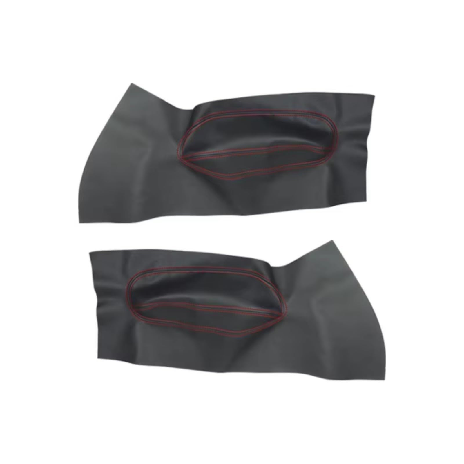 Innenzubehör Für VW Für Käfer 1998-2010 Auto Vordertür Griff Armlehne Panel Mikrofaser Leder Abdeckung Schutz Trim Zubehör Innenraum(Black-red) von Qsnfda