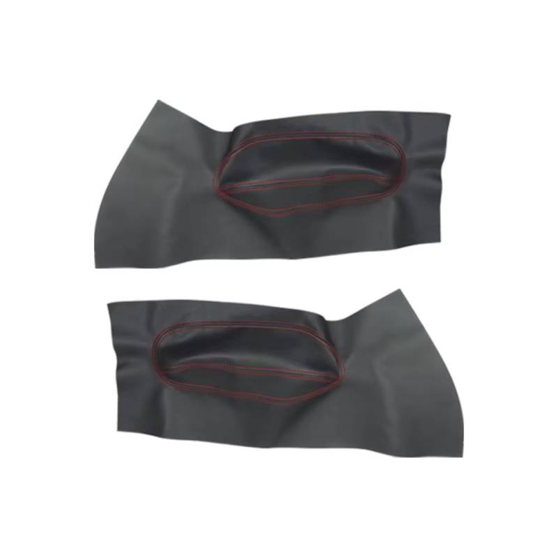 Innenzubehör Für VW Für Käfer 1998-2010 Auto Vordertür Griff Armlehne Panel Mikrofaser Leder Abdeckung Schutz Trim Zubehör Innenraum(Black-red) von Qsnfda