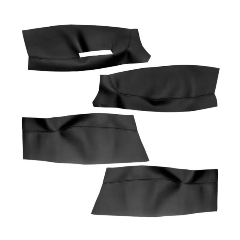 Innenzubehör Für VW Für POLO Fließheck/Limousine 2004-2011 Auto Tür Armlehne Panel Abdeckung Trim 4 stücke Tür Panel leder Abdeckung Zubehör Innenraum(Hatchback Black) von Qsnfda