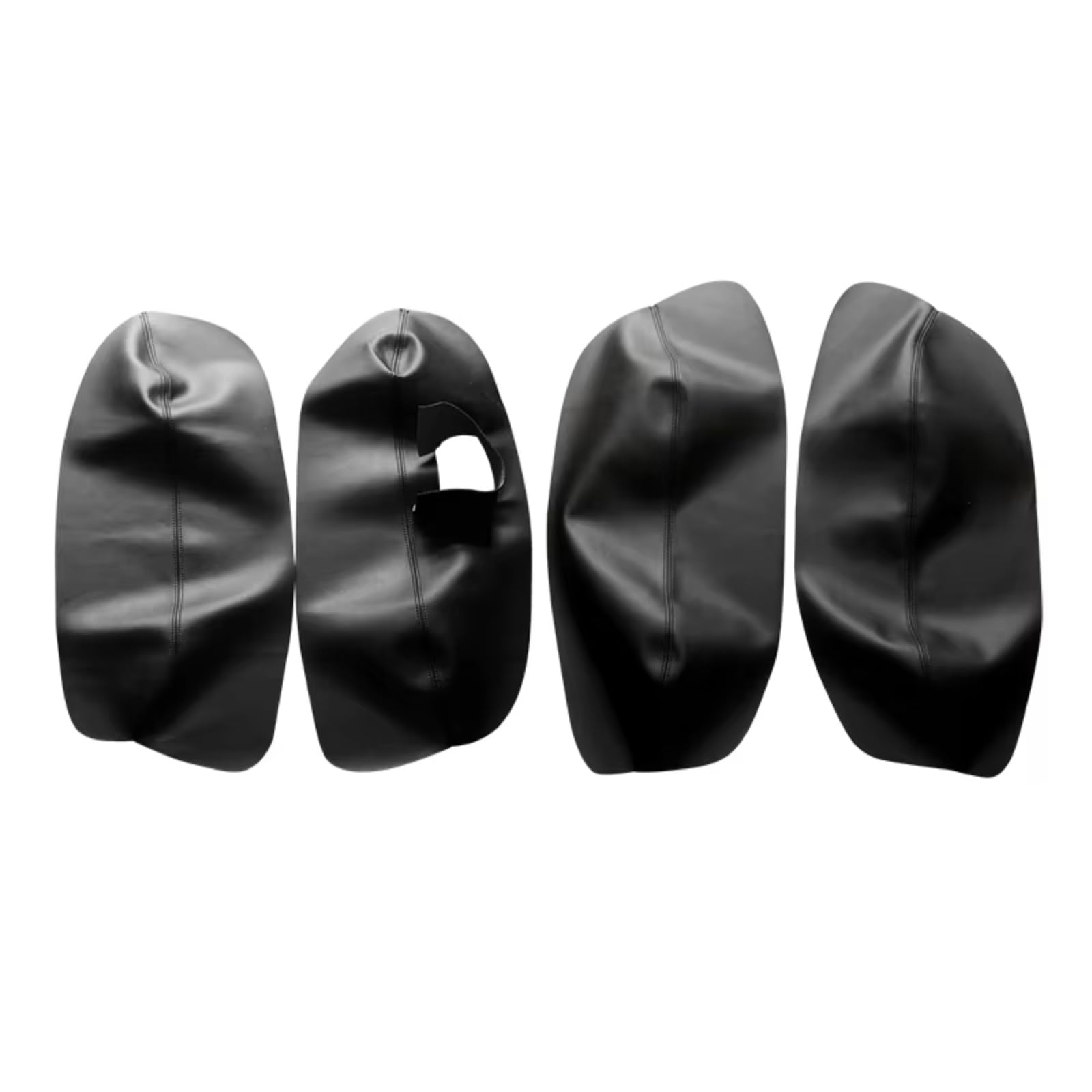 Innenzubehör Für VW Für Passat B5 1998-2005 Auto Tür Armlehne Panel Abdeckung Trim Links hand Stick Weiche Leder Tür Panel Abdeckung Zubehör Innenraum(4pcs Black) von Qsnfda
