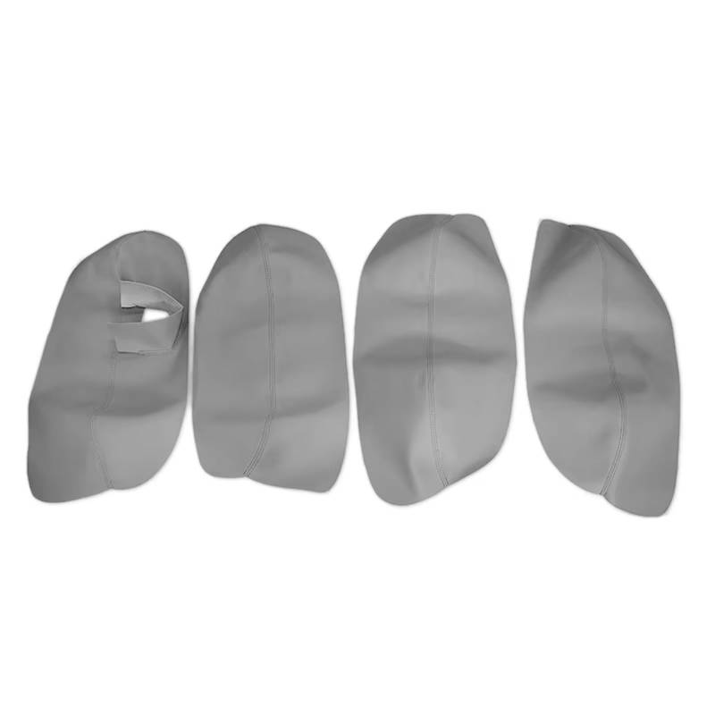 Innenzubehör Für VW Für Passat B5 1998-2005 Auto Tür Armlehne Panel Abdeckung Trim Links hand Stick Weiche Leder Tür Panel Abdeckung Zubehör Innenraum(4pcs Gray) von Qsnfda