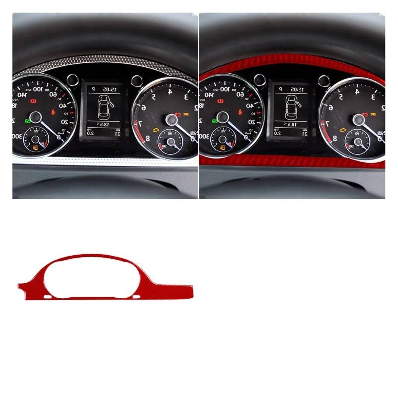 Innenzubehör Für VW Für Passat B6 2006-2011 Dashboard Tacho Panel Trim Abdeckung Innen Auto Aufkleber Zubehör Innenraum(Type N) von Qsnfda