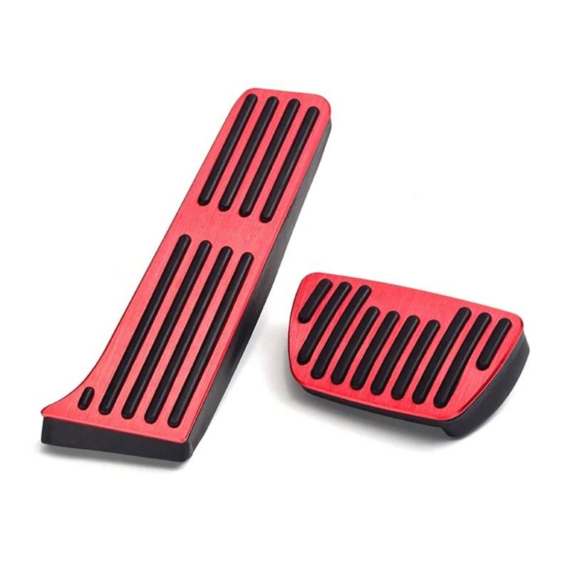 Pedalkappen Für Toyota Für RAV4 Für RAV 4 XA50 2019 2020 2021 2022 2023 2024 Autopedale Gaspedal Bremse Rutschfestes Pedal Autoteile Kupplungspedal(Red) von Qsnfda