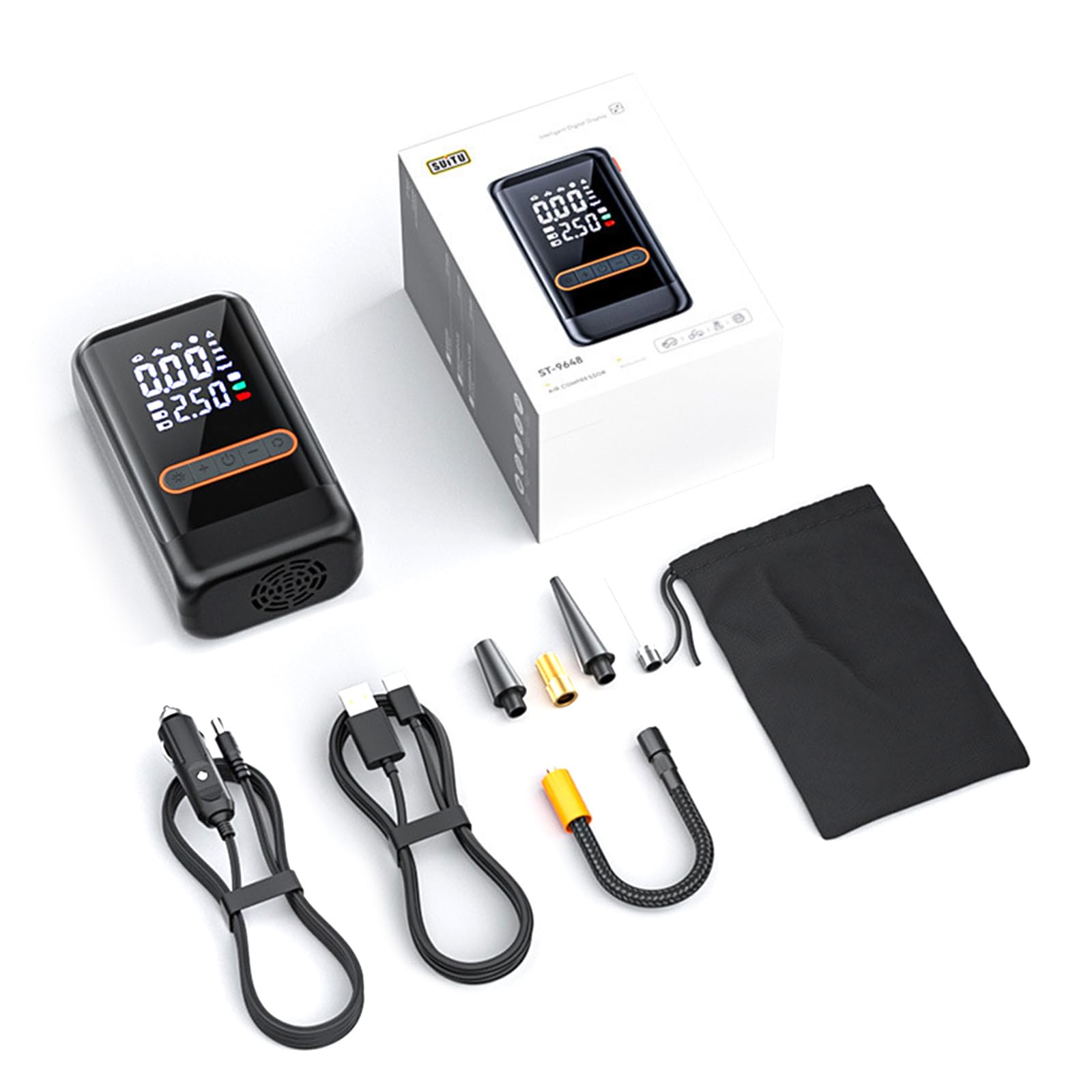 Qsvbeeqj Intelligente Digitale Display Luftpumpen Easy Tragy Tire Inflator Hocheffizienzpumpe Für Die Schnelle Inflation Von Autos Und Fahrrädern Reifen Qsvbeeqj Intelligente Digitale Display Luftpumpen Easy Tragy Tire Inflator Hocheffizienzpumpe Für Die Schnelle Inflation Von Autos Und Fahrrädern Reifen von Qsvbeeqj
