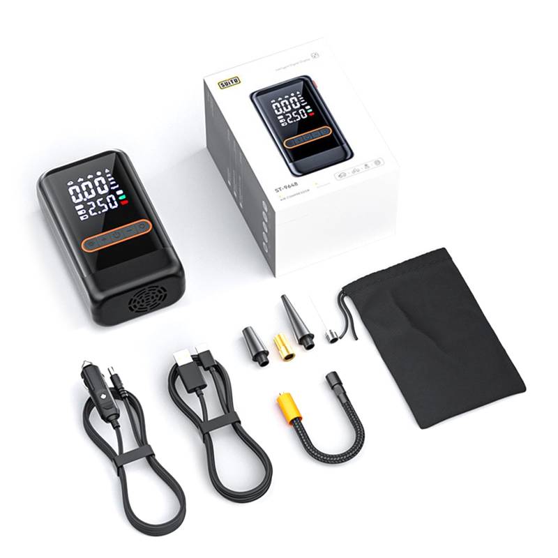 Qsvbeeqj Intelligente Digitale Display Luftpumpen Easy Tragy Tire Inflator Hocheffizienzpumpe Für Die Schnelle Inflation Von Autos Und Fahrrädern Reifen von Qsvbeeqj