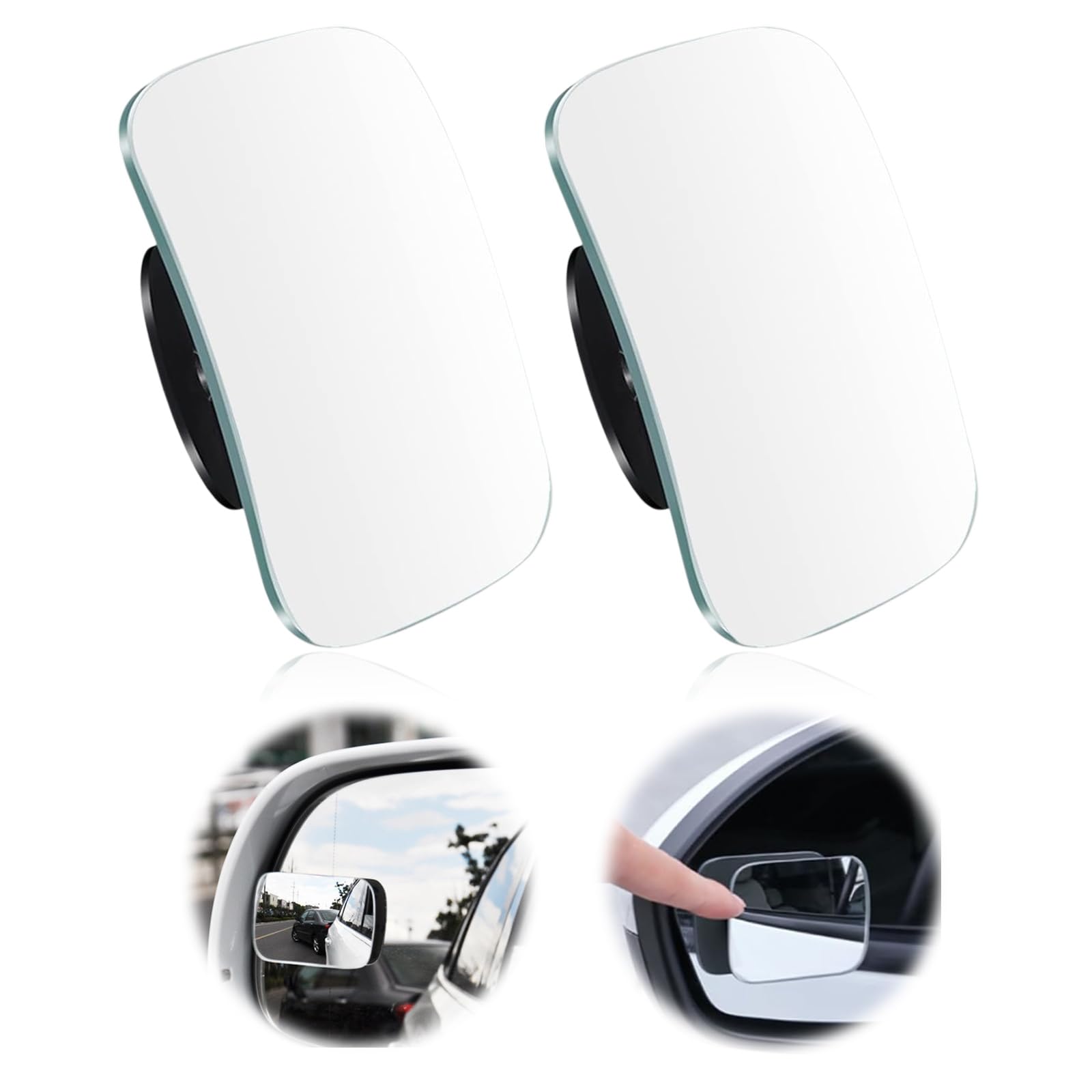 2 Stück Toter Winkel Spiege, Echtglas Toterwinkelspiegel auto Auto Blind Spot Spiegel Blindspiegel Seitenspiegel 360° Weitwinkel Einstellbare Für Alle Arten von Fahrzeugen 2 Stück Toter Winkel Spiege, Echtglas Toterwinkelspiegel auto Auto Blind Spot Spiegel Blindspiegel Seitenspiegel 360° Weitwinkel Einstellbare Für Alle Arten von Fahrzeugen von QttvbTna