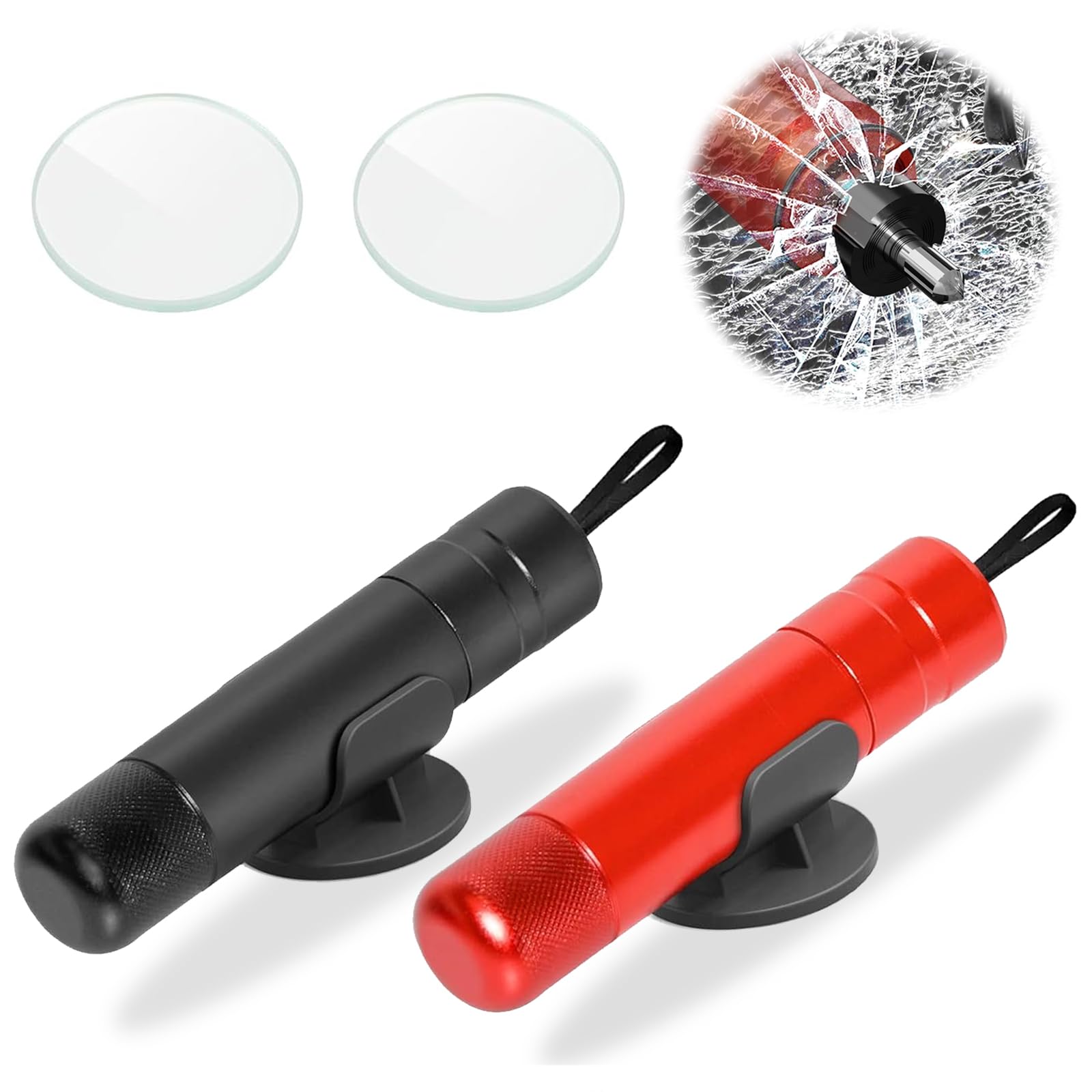 2er Set Auto Sicherheitshammer Notfallhammer Auto Mit Gurtschneider, Car Emergency Escape Tool, Kompakter Tragbarer Sicherheitsgurtschneider, Notfall-Hammerdex, Glasbrecher Auto Essentials 2er Set Auto Sicherheitshammer Notfallhammer Auto Mit Gurtschneider, Car Emergency Escape Tool, Kompakter Tragbarer Sicherheitsgurtschneider, Notfall-Hammerdex, Glasbrecher Auto Essentials von QttvbTna