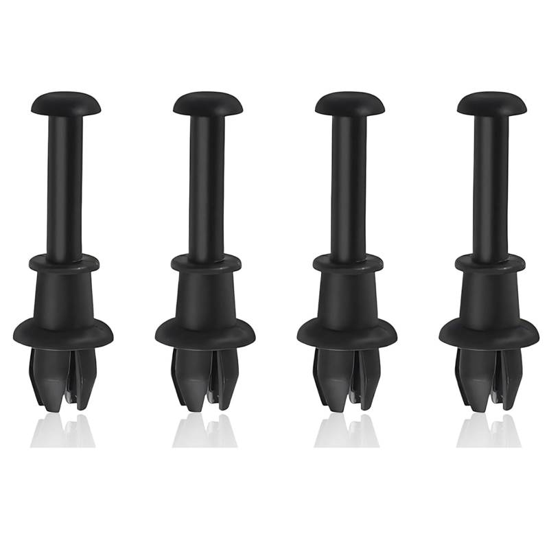 4 Stück Hutablage Clips, Auto Hutablage Haltegurt, Hutablage Haltegurt Clip, Clips Hutablage Haltegurt Auto Kofferraumklammern,Hutablage Haltegurt String Clip Knopfhalter(Schwarz) von QttvbTna