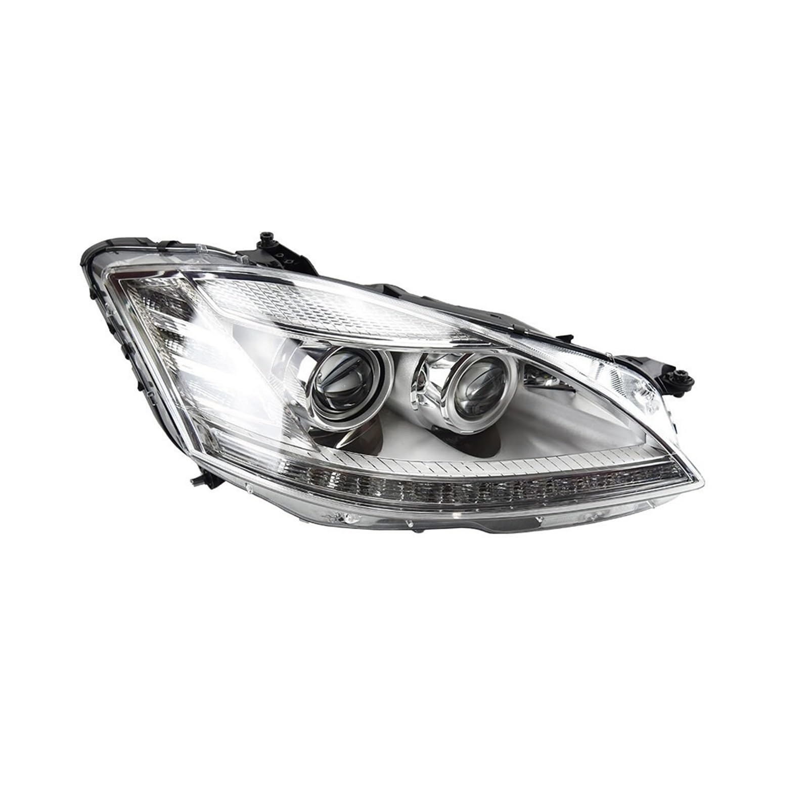 QuKan Auto Style Stirnlampe Kompatibel mit Benz W221 2006-2009 S300 S400 Scheinwerfer LED DRL Signal Hid Bi Xenon Auto Zubehör von QuKan