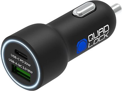 Quad Lock Dual USB-A/USB-C, Auto-Ladegerät Quad Lock Dual USB-A/USB-C, Auto-Ladegerät von Quad Lock