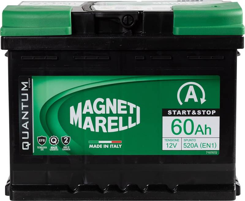 Magneti Marelli Autobatterie 60 Ah 12 V 520 A Start- und Stopp von Magneti Marelli