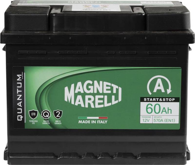 Magneti Marelli Autobatterie 60AH 12V 520A Start und Stop von Magneti Marelli