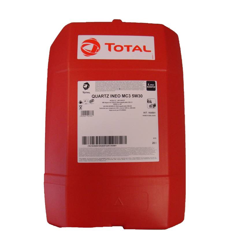 TOTAL QUARTZ INEO MC3 5W-30 Motoröl PSA B71 2297 MB 229.52 BMW LL-04 - 20 Liter von Quartz Ineo