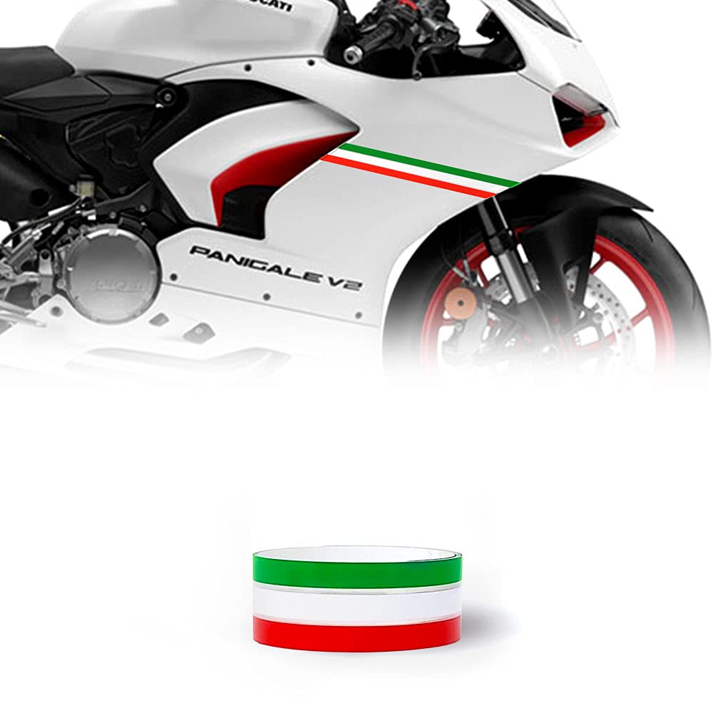4R Quattroerre.it 10640 Klebestreifen für Motorräder dreifarbige Flagge Italien, 3.5 cm x 2 mt von 4R Quattroerre.it