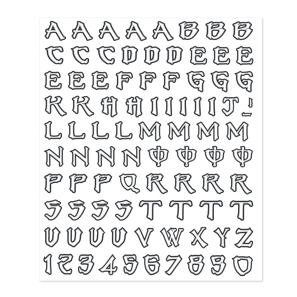 Quattroerre 1204 Buchstaben-Aufkleber-Set Monster Quattroerre 1204 Buchstaben-Aufkleber-Set Monster von 4R Quattroerre.it