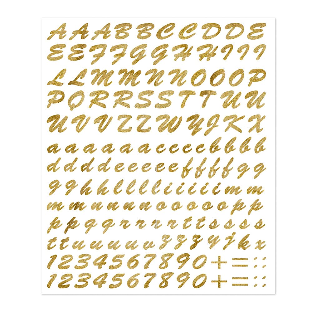 4R Quattroerre.it 1250 Selbstklebende Buchstaben Kit, Gold von 4R Quattroerre.it