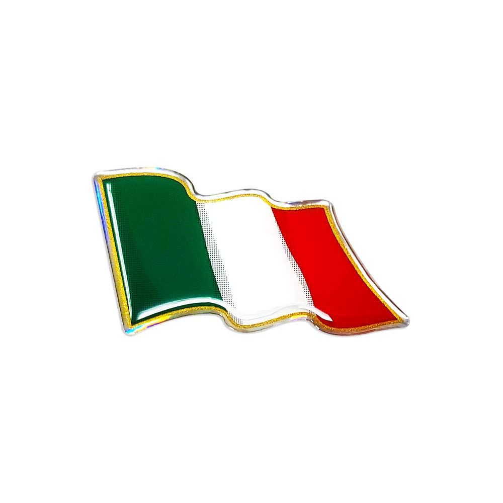 4R Quattroerre.it 14009 3D Aufkleber Italien Flagge im Wind von 4R Quattroerre.it