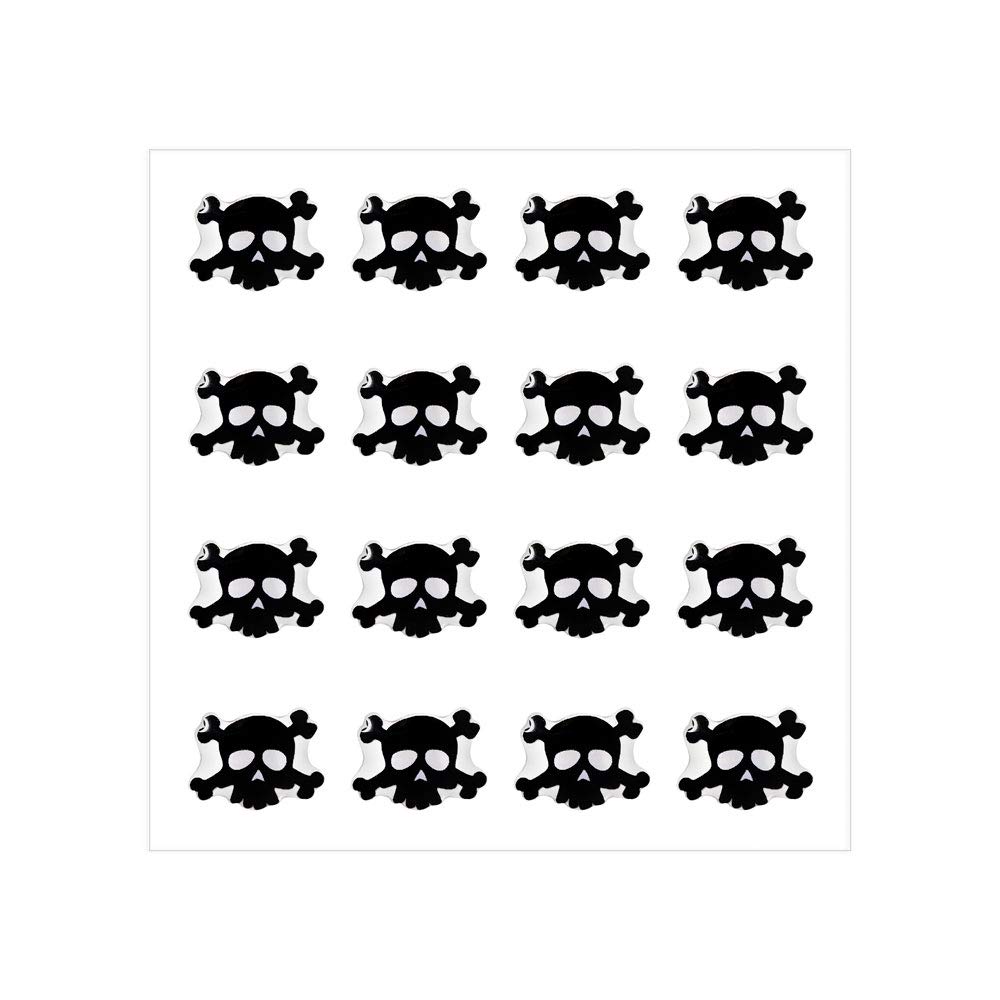 Quattroerre 14222 3D-Aufkleber mit Totenkopf, 52 x 52 mm, Schwarz Quattroerre 14222 3D-Aufkleber mit Totenkopf, 52 x 52 mm, Schwarz von 4R Quattroerre.it