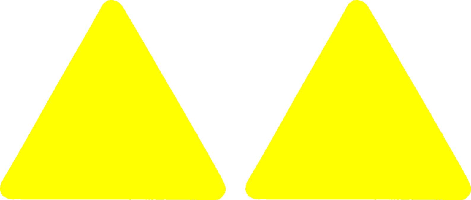 Quattroerre 1650 Sticker Reflektierende Dreiecke gelb 2er Set von Quattroerre