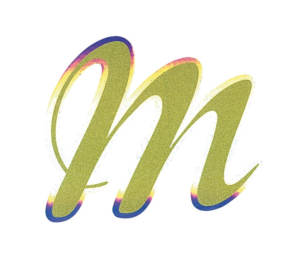 Quattroerre 20013 Buchstaben selbstklebend M Gold Holografie von Quattroerre