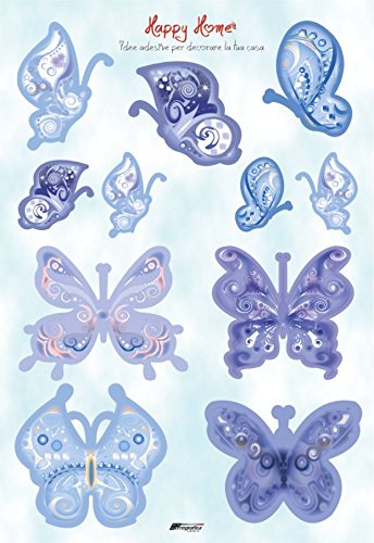 Quattroerre 22006 Wandtattoos für Wand Schmetterlinge hellblau von Quattroerre