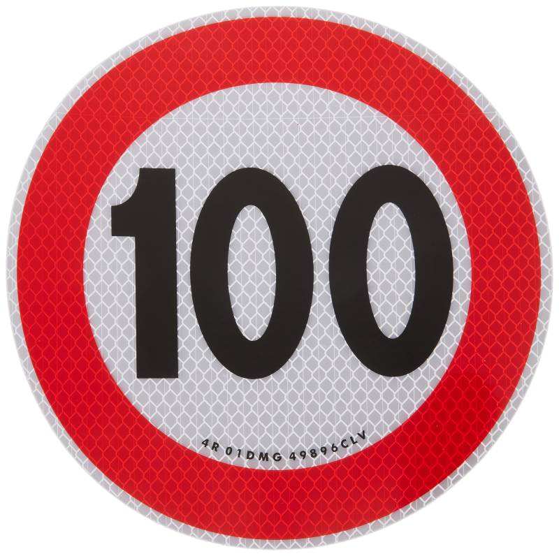 4R Quattroerre.it 1545/100 Selbstklebende Geschwindigkeitsbegrenzung 100 km/h, EU genehmigt von 4R Quattroerre.it