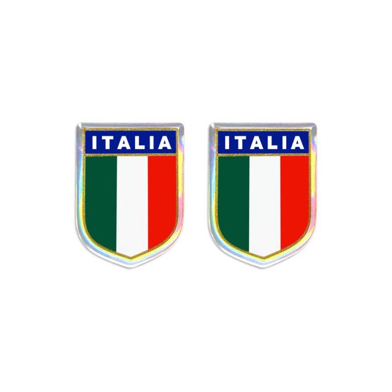 Quattroerre 458 Sticker Italia Scudetto, rechteckig, klein CP von 4R Quattroerre.it
